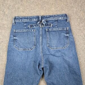 J.Crew Jeans Womens 28 Blue 96 Straight Cinch Back Raw Hem Re-Imagined Denim